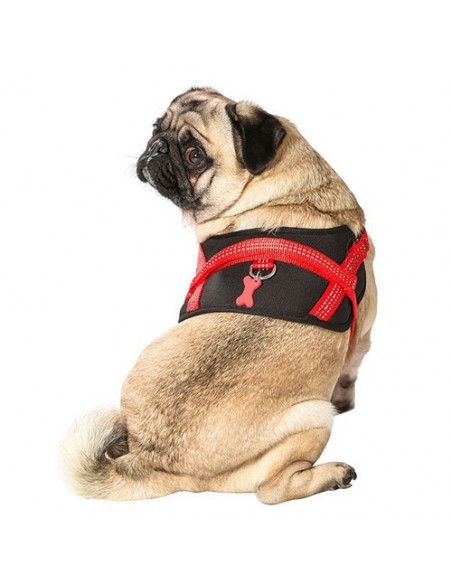 Harnais réfléchissant Bobby EASY SAFE rouge