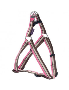 Harnais baudrier pour chien Bobby Surf rose