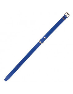 Collier pour chien en cuir couleur bleu Arppe
