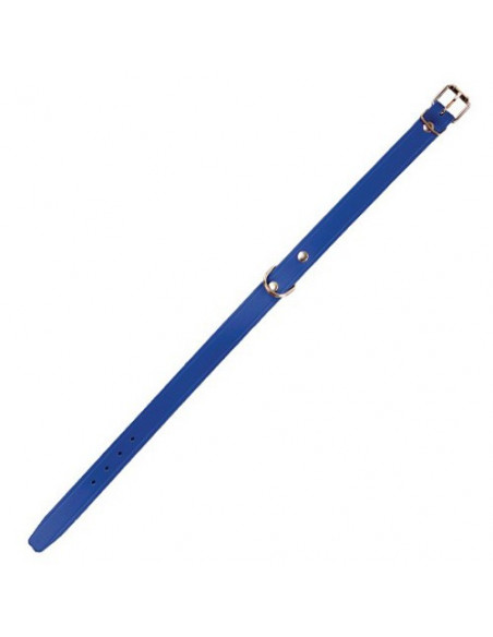 Collier pour chien en cuir couleur bleu Arppe