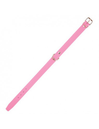 Collier pour chien en cuir couleur rose Arppe