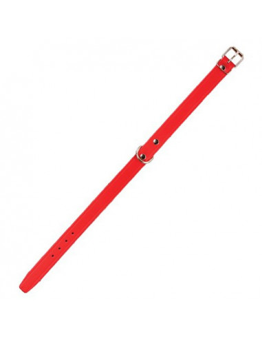 Collier pour chien en cuir couleur rouge Arppe
