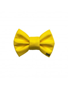 Noeud Papillon uni pour chien Funky Dog, jaune