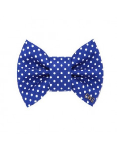 Nœud Papillon bleu à petit pois pour chien Funky Dog