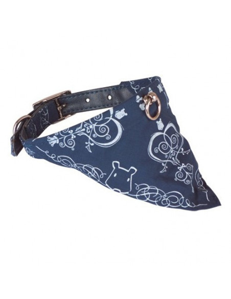 Collier bandana pour chien coloris bleu