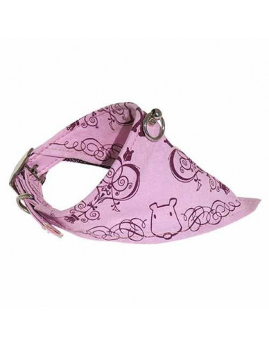 Collier bandana pour chien coloris rose