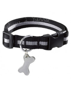 Collier Bobby arlequin noir et gris pour chien