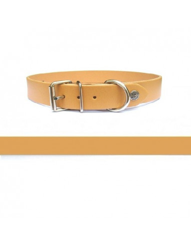 Collier pour chien en cuir naturel à personnaliser