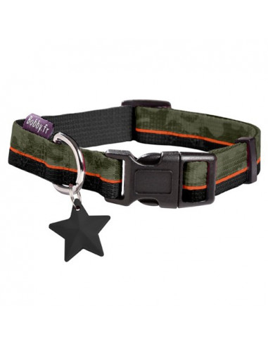 Collier Bobby norm kaki pour chien