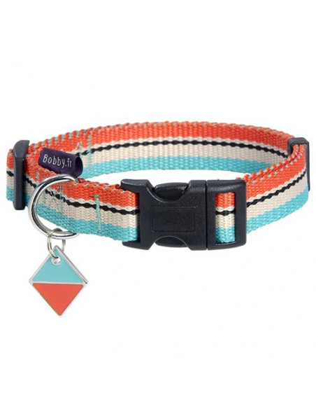 Collier Bobby surf turquoise pour chien