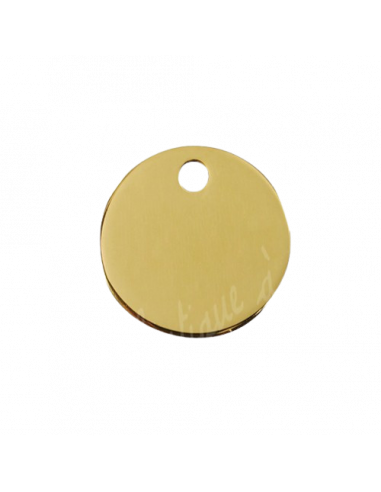 Médaille Ronde 2,5 cm polie Dorée