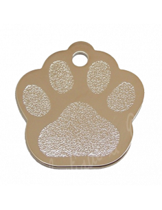 Médaille en forme de patte de chien métal
