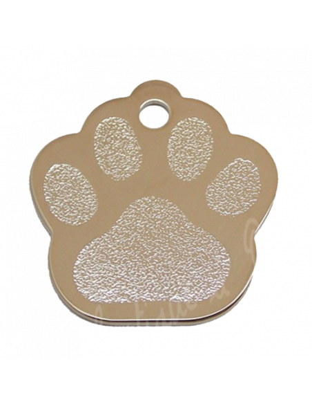 Médaille en forme de patte de chien métal