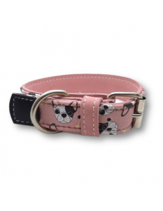 collier cuir vachette bulldog