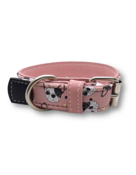 collier cuir vachette bulldog