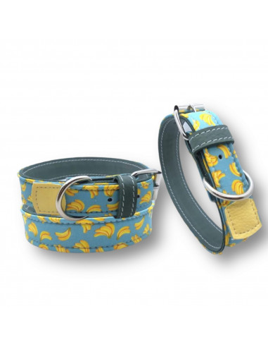 collier cuir vachette banane