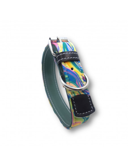 collier cuir vachette aquarelle