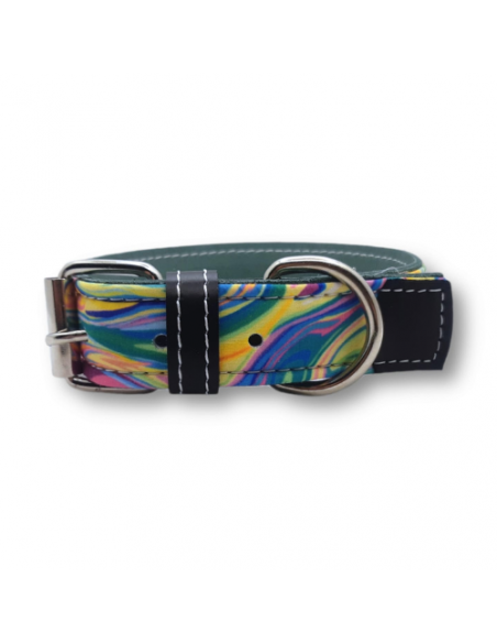 collier cuir vachette aquarelle