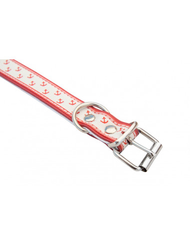 collier cuir vachette ancre