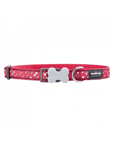 Collier pour chien Red Dingo Os rouge