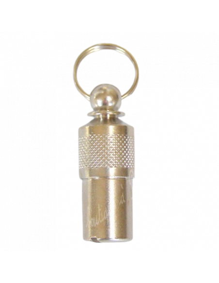 La Boutique à Pierrot - tube d'identité chromé pour chien