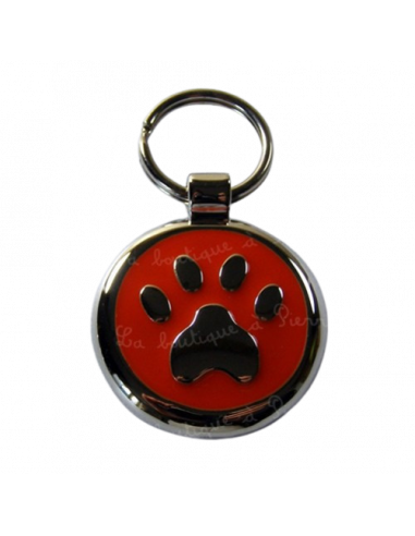 La Boutique à Pierrot - Médaille pour chat rouge avec pattes