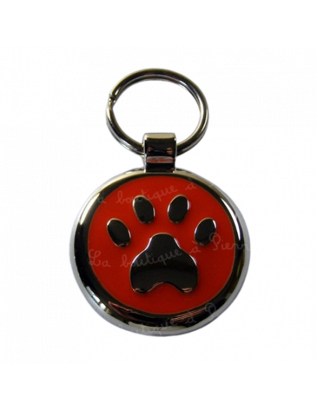La Boutique à Pierrot - Médaille pour chat rouge avec pattes