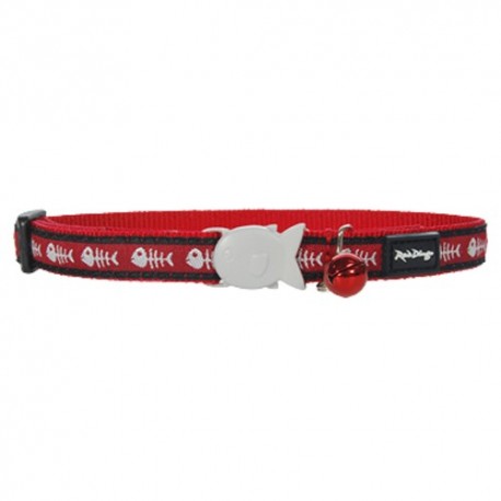 Collier Pour Chat Red Dingo Arête De Poisson Rouge