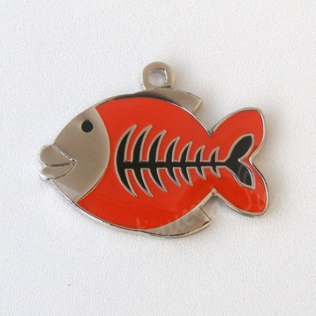 Medaille Pour Chat Petit Poisson Rouge Gravee La Boutique A Pierrot