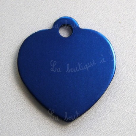 Medaille Cœur Bleu Pour Chat Taille 2 7x2 5cm La Boutique A Pierrot