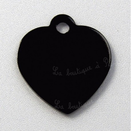 Medaille Pour Chat Cœur En Noir Taille Moyenne La Boutique A Pierrot