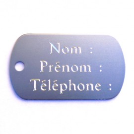 Plaque adresse ID Dog Tag pour sac de transport chien et chat