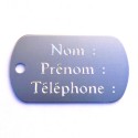 Plaque adresse ID Dog Tag pour sac de transport chien et chat
