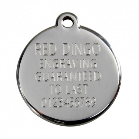 Médaille Red Dingo 3cm, Patte grise...
