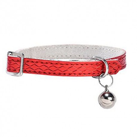 Collier Pour Chat Power En Cuir Rouge Bobby La Boutique A Pierrot